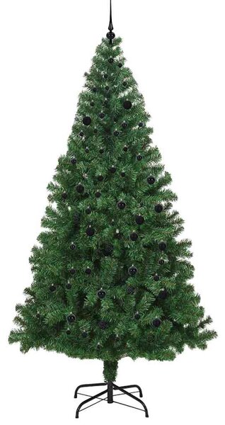 Mű karácsonyfa 300 LED-del Zöld 240 cm PVC és Acél és Műanyag