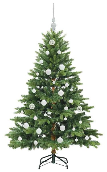 Mű karácsonyfa 150 LED-del állvánnyal Zöld 150 cm PE és PVC