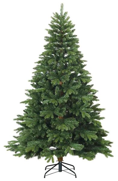 Mű karácsonyfa 300 LED-del állvánnyal Zöld 180 cm PE és PVC