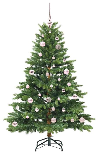 Mű karácsonyfa 150 LED-del állvánnyal Zöld 150 cm PE és PVC