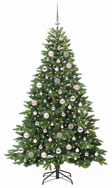 Mű karácsonyfa 300 LED-del állvánnyal Zöld 180 cm PE és PVC