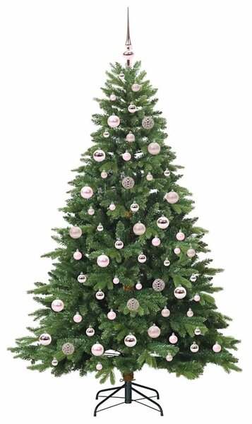 Mű karácsonyfa 300 LED-del állvánnyal Zöld 180 cm PE és PVC