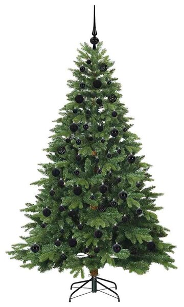 Mű karácsonyfa 300 LED-del állvánnyal Zöld 180 cm PE és PVC