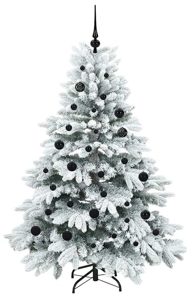 Mű karácsonyfa 150 LED-del állvánnyal Fehér 150 cm PE és PVC