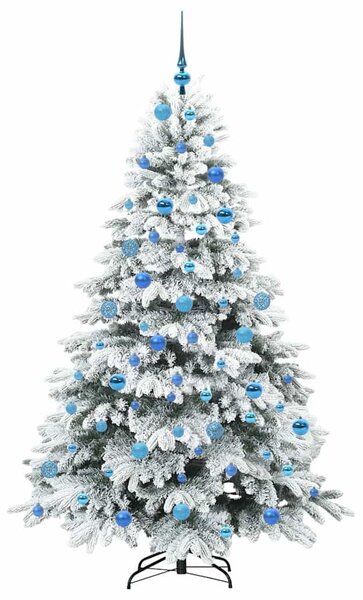 Mű karácsonyfa 300 LED-del állvánnyal Fehér 180 cm PE és PVC
