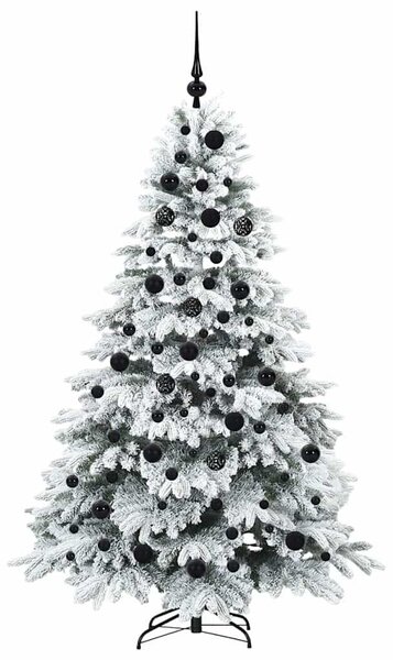 Mű karácsonyfa 300 LED-del állvánnyal Fehér 180 cm PE és PVC