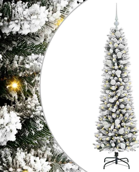 Mű karácsonyfa Fehér 150 cm PVC és Fém és Műanyag