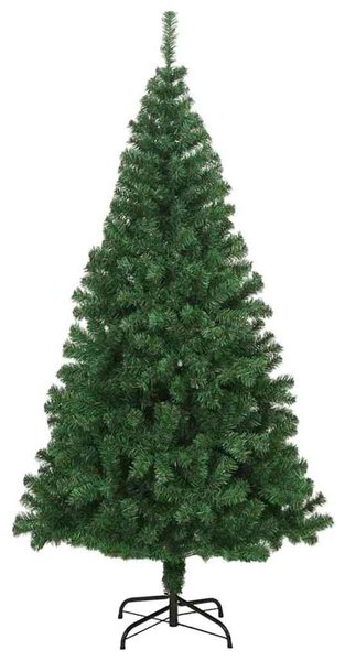 Mű karácsonyfa 300 LED-del Zöld 180 cm PVC és Acél és Műanyag