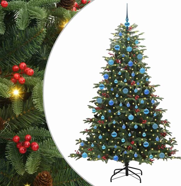Mű karácsonyfa 300 LED-del Zöld 180 cm PVC és Fém és Műanyag