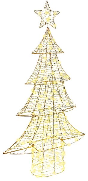 Karácsonyfa 160 LED Meleg fehér 151 cm PET