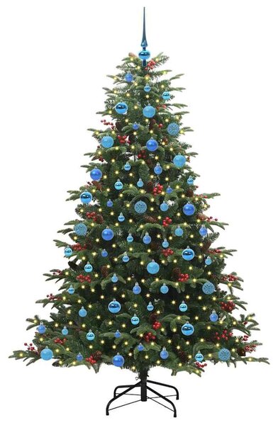 Mű karácsonyfa 300 LED-del Zöld 180 cm PVC és Fém és Műanyag