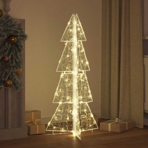 Karácsonyfa 100 LED Meleg fehér 120 cm Akril