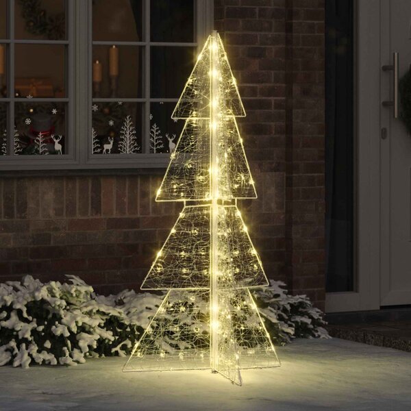 Karácsonyfa 160 LED Meleg fehér 150 cm Akril