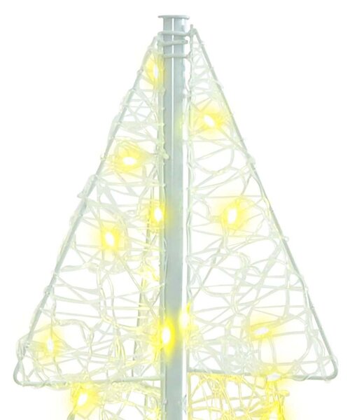 Karácsonyfa 100 LED Meleg fehér 120 cm Akril