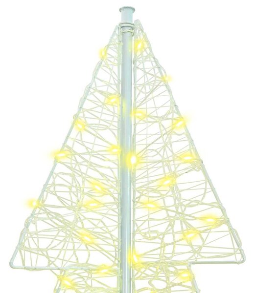 Karácsonyfa 240 LED Meleg fehér 180 cm Akril