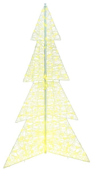 Karácsonyfa 240 LED Meleg fehér 180 cm Akril