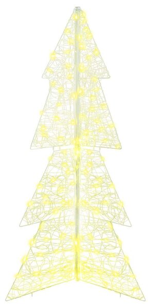 Karácsonyfa 160 LED Meleg fehér 150 cm Akril