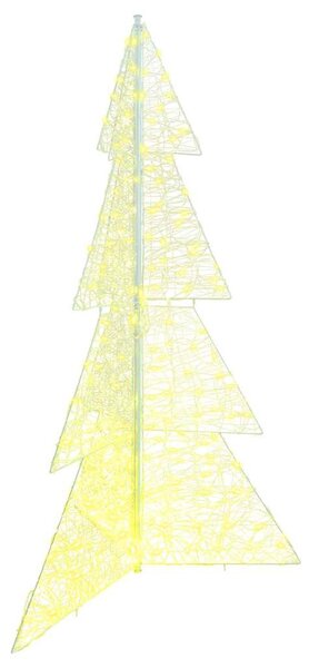 Karácsonyfa 240 LED Meleg fehér 180 cm Akril