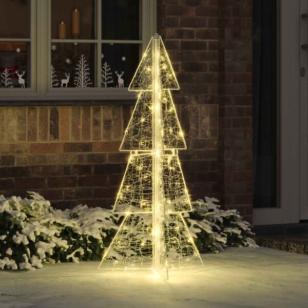Karácsonyfa 100 LED Meleg fehér 120 cm Akril