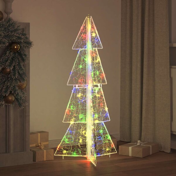 Karácsonyfa 100 LED Sokszínű 120 cm Akril