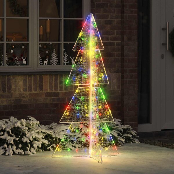 Karácsonyfa 160 LED Sokszínű 150 cm Akril