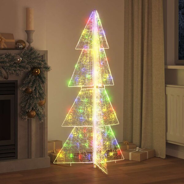 Karácsonyfa 160 LED Sokszínű 150 cm Akril