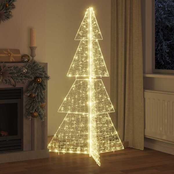 Karácsonyfa 240 LED Meleg fehér 180 cm Akril
