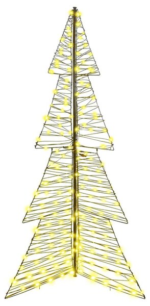 Karácsonyfa 240 LED Meleg fehér 180 cm Rattan