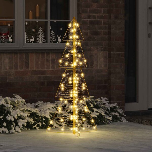 Karácsonyfa 100 LED Meleg fehér 120 cm PET