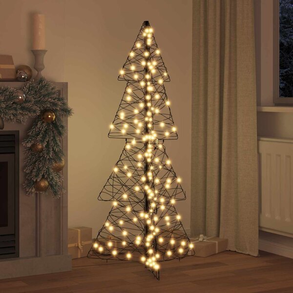Karácsonyfa 160 LED Meleg fehér 150 cm Rattan