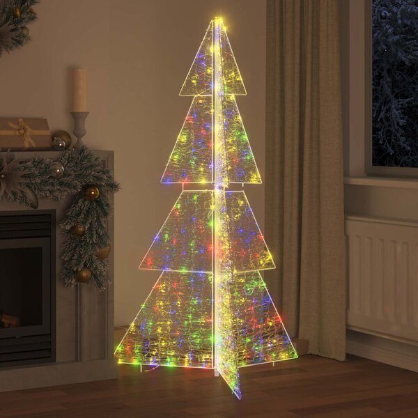 Karácsonyfa 240 LED Sokszínű 180 cm Akril