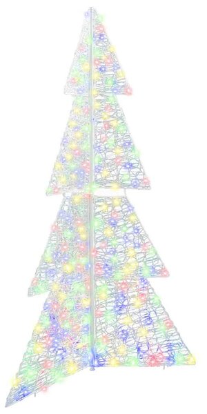 Karácsonyfa 240 LED Sokszínű 180 cm Akril