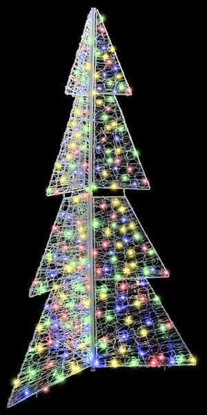 Karácsonyfa 240 LED Sokszínű 180 cm Akril