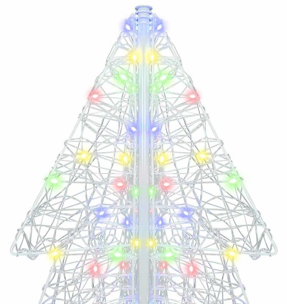 Karácsonyfa 240 LED Sokszínű 180 cm Akril
