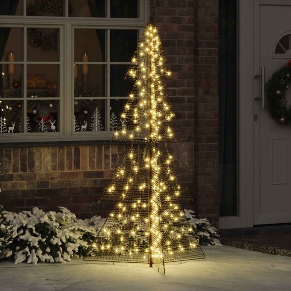 Karácsonyfa 240 LED Meleg fehér 180 cm PET