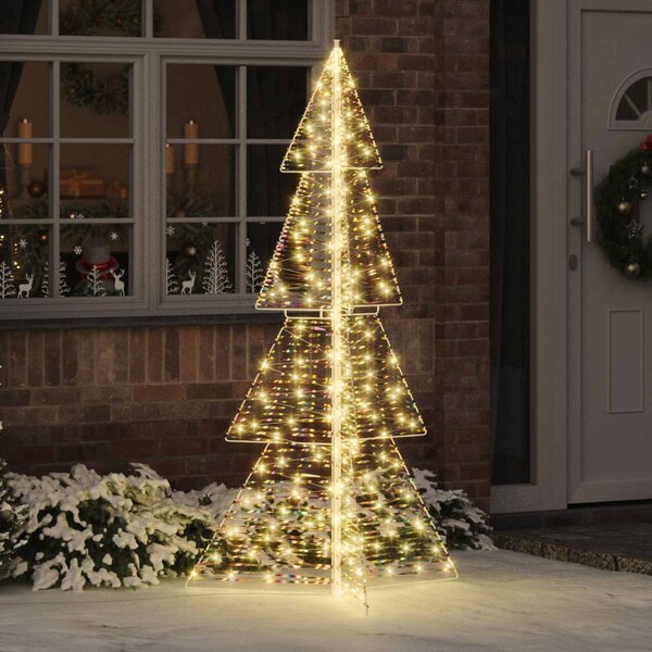 Karácsonyfa 240 LED Meleg fehér 180 cm PET