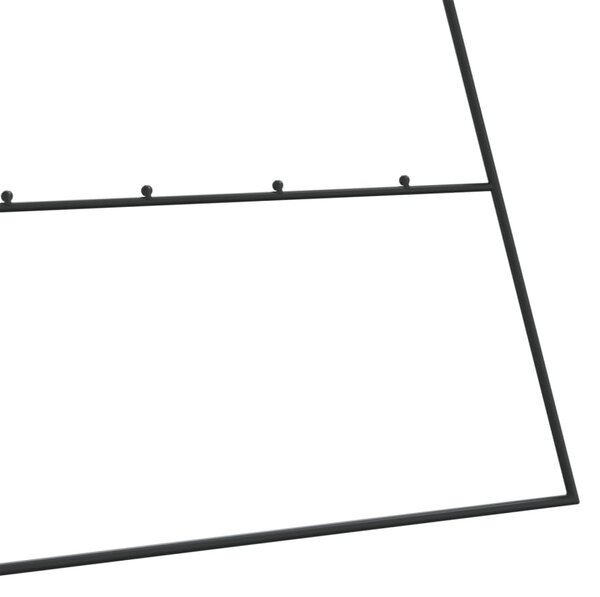 Fekete fém karácsonyfa dekorációhoz 210 cm