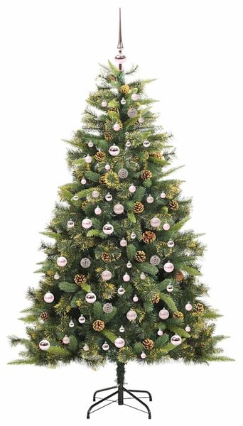 Műanyag Hajtogatós Karácsonyfa Tojásokkal Zöld 210 cm