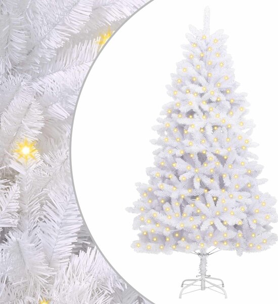 Mű karácsonyfa 300 LED PVC és Acél Fehér
