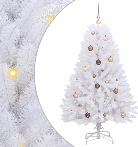 Mű karácsonyfa 150 cm PVC és Acél Fehér