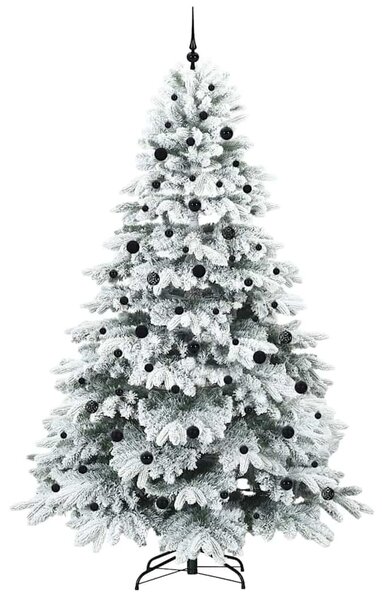 Mű karácsonyfa 300 LED-del állvánnyal Fehér 240 cm PE és PVC