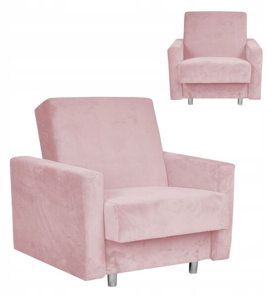 Alicja Fekvőfotel Alváshoz, Tárolóval Family Furniture Púderrózsaszín