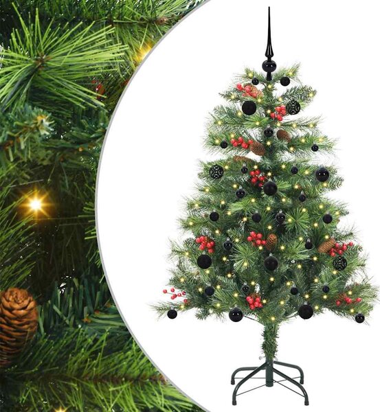 Mű karácsonyfa 150 LED Meleg fehér PVC és fém Zöld