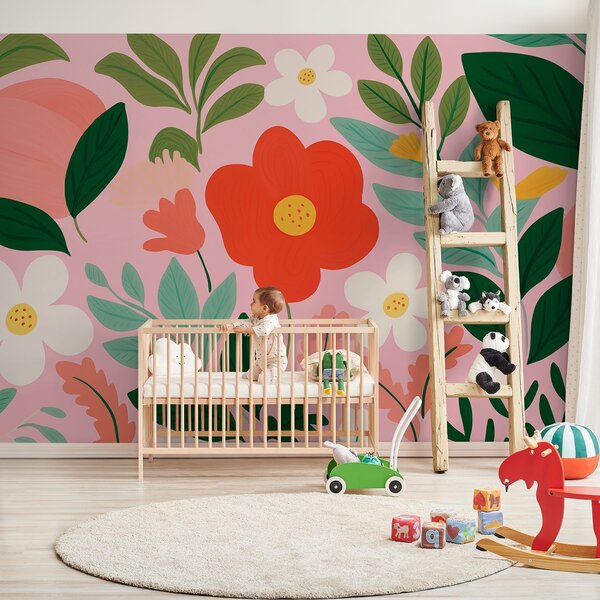 Fotótapéta Színes nagy virágok gazdag árnyalatokban, Fotótapéta modern, w08992 : Uwalls.hu
