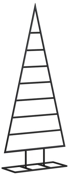 Fekete fém karácsonyfa dekorációhoz 125 cm