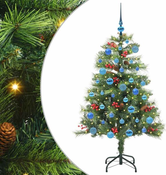 Mű karácsonyfa 150 LED Meleg fehér PVC és fém Zöld