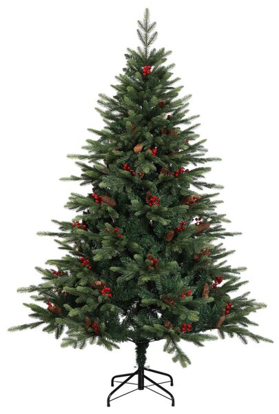 Műanyag Hajtogatós Karácsonyfa 150 cm 150 LED Meleg fehér