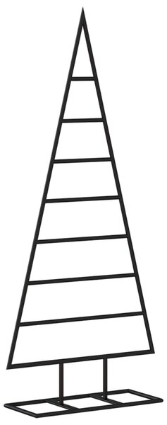 Fekete fém karácsonyfa dekorációhoz 125 cm