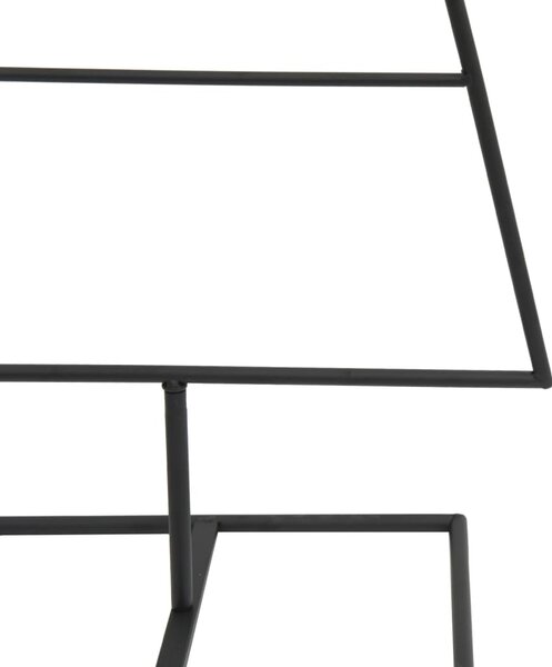 Fekete fém karácsonyfa dekorációhoz 125 cm
