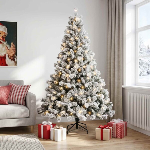 Műanyag Hajtogatós Karácsonyfa 120 cm 150 LED Meleg fehér